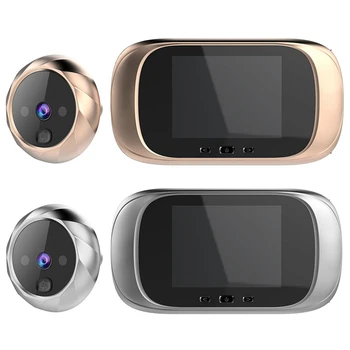 2.8 inç LCD Renkli Ekran Dijital Kapı Zili 90 Derece Kapı Göz Kapı Zili Elektronik gözetleme deliği kapı gözü Kamera Görüntüleyici Açık kapı zili