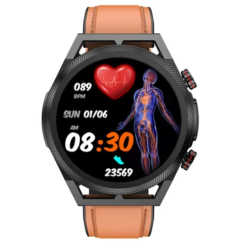 Akıllı saat ET310 Non-invaziv Kan Şekeri Ölçümü Bluetooth Çağrı EKG Sağlık İzleme Erkekler Kadınlar spor fitness takip chazı