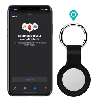 Apple Airtags Sıvı Silikon Koruyucu Kılıf Apple Bulucu İzci anti-kayıp Cihaz Anahtarlık Koruyucu Kılıf Sıcak