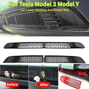 Araba Alt Tampon cibinlik Havalandırma Kapağı Tesla Modeli 3 Model Y 2017-2022 Ön İzgara Mesh Kapak hava girişi Havalandırma Paneli