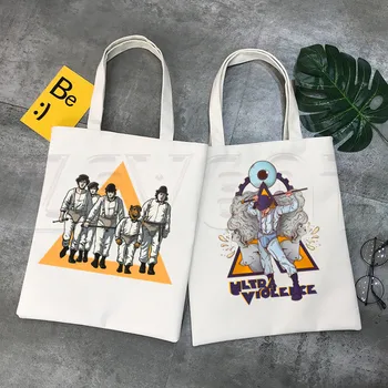 Clockwork Turuncu Alex Film Karikatür Baskı Alışveriş Çantaları Kız Moda Hip Hop Hipster Rahat Paket El Çantası