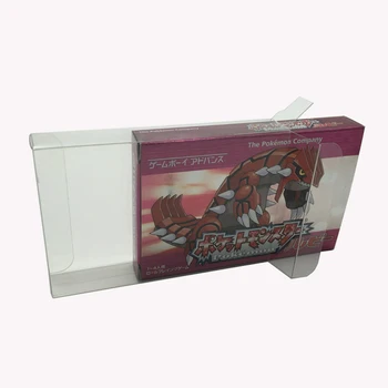 JP Versiyonu Şeffaf şeffaf kutu GBA İçin oyun kartı renk kutusu plastik PET Koruyucu koleksiyonu depolama koruyucu kutu