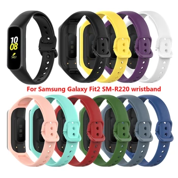 Saat Kayışı Samsung Galaxy Fit 2 için Yedek Bilezik Silikon Saat Kayışı Bilek Taşınabilir Spor Bileklik Akıllı Aksesuarlar