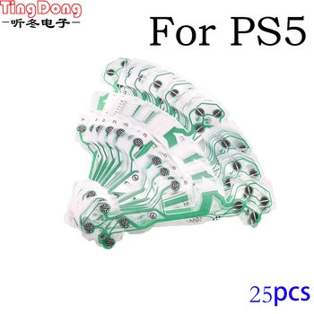 TingDong 25 TAKIM Esnek kablo PS5 Denetleyici İletken Film için yedek PS5 film denetleyici Flex Kablo Şerit Kablo