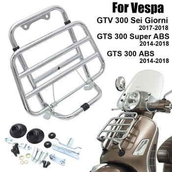 Vespa GTV 300 Sei Giorni Motosiklet Aksesuarları ön bagaj rafı Braketi GTS 300 Süper ABS 2014 -2018 2015 2016 2017