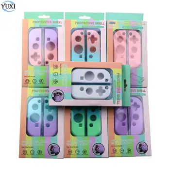 YuXi NS OLED Koruyucu Kılıf sert çanta Kabuk Nintendo Anahtarı Konsolu için Joy Con arka kapak koruyucu film